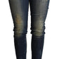 Dolce & Gabbana Elegant Slim-Fit Dark Blue Skinny Jeans