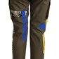 Dolce & Gabbana Chic Multicolor Patched Cargo Pants