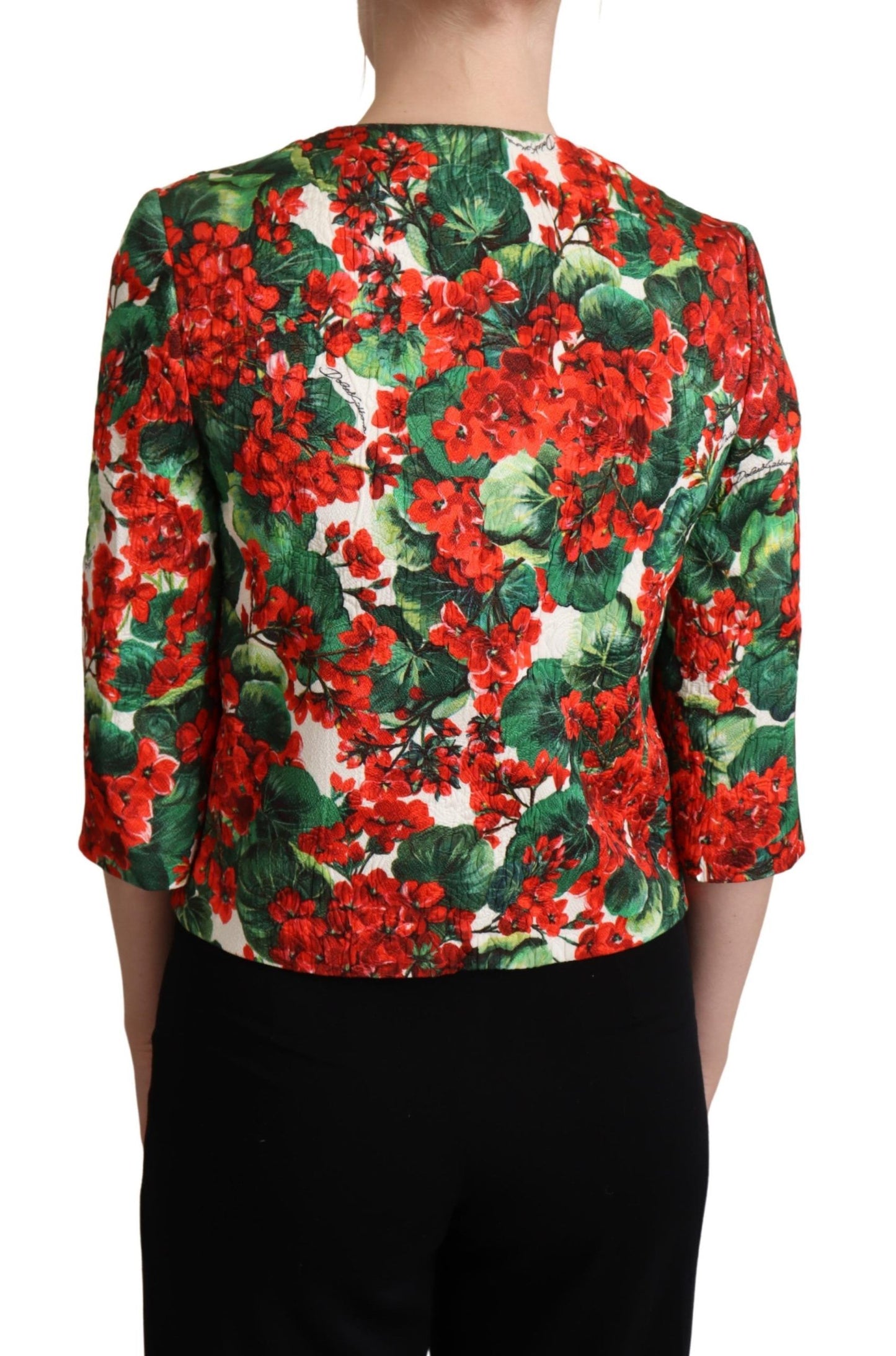 Dolce & Gabbana Exquisite Floral Brocade Blazer Coat