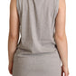 Dolce & Gabbana Chic Gray Sleeveless Logo Tank Top