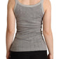 Dolce & Gabbana Chic Sleeveless Gray Tank Top