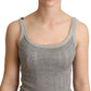 Dolce & Gabbana Chic Sleeveless Gray Tank Top