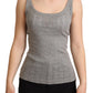 Dolce & Gabbana Elegant Sleeveless Gray Tank Top