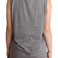 Dolce & Gabbana Elegant Gray Cotton Jersey Sleeveless Tank