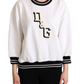 Dolce & Gabbana Elegant White Cotton Crewneck Pullover