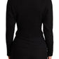 Dolce & Gabbana Black Button Embellished Cardigan Sweater