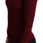 Dolce & Gabbana Elegant Bordeaux Turtle Neck Sweater