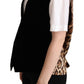 Dolce & Gabbana Elegant Sleeveless Black Leopard Print Vest