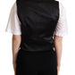 Dolce & Gabbana Elegant Black Silk Blend Waistcoat