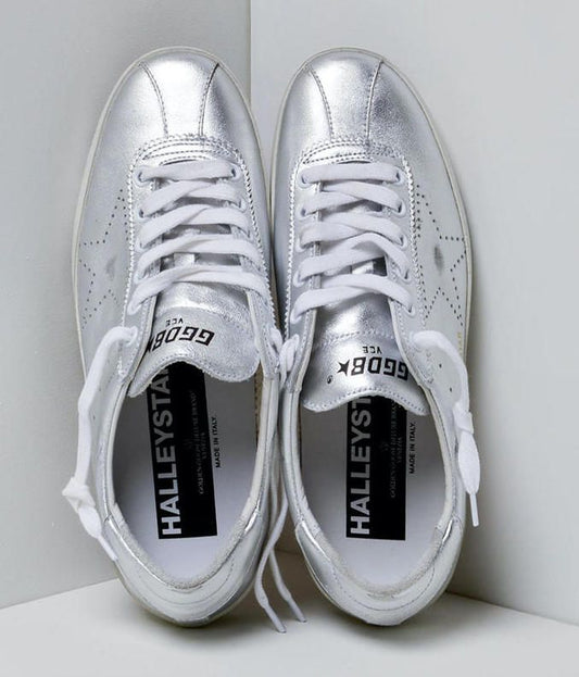 Golden Goose Silver Leather Women Sneaker