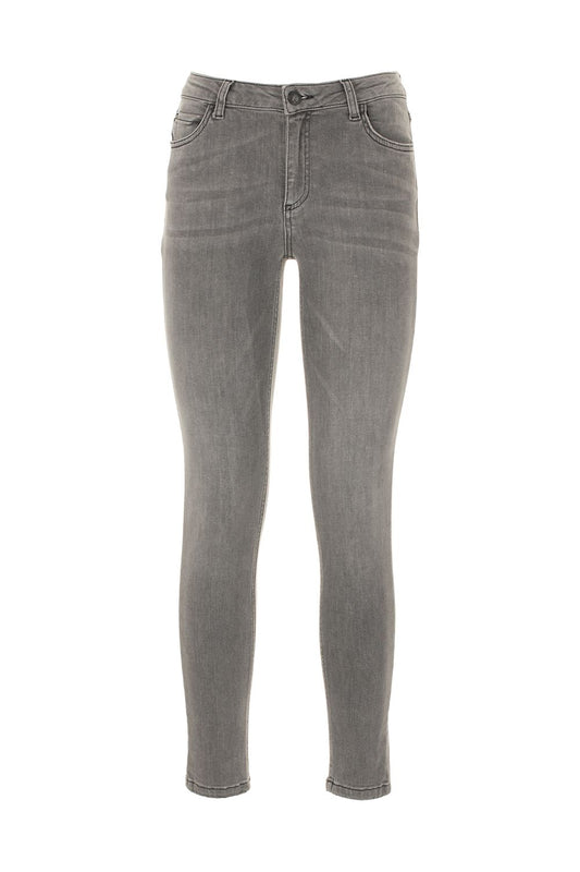 Imperfect Gray Cotton Women's Jeans