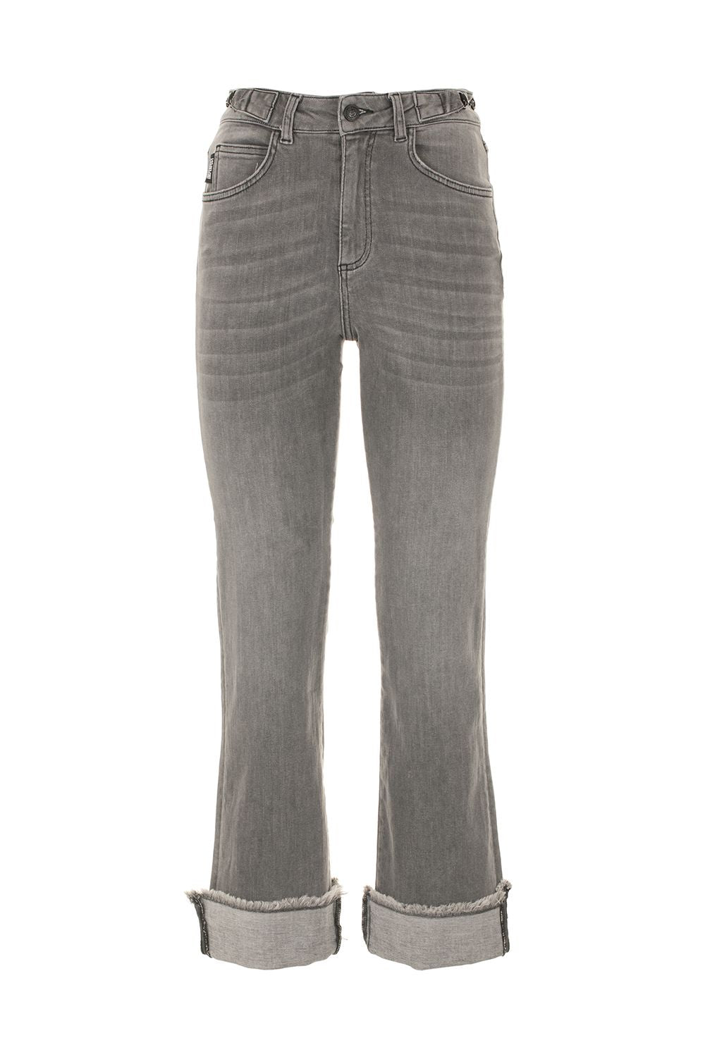 Imperfect Gray Cotton Women Jeans