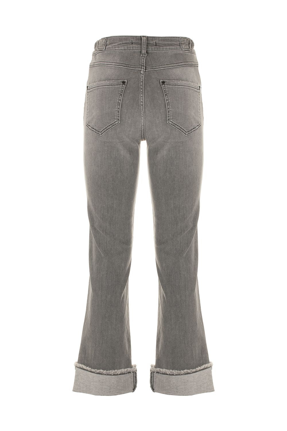 Imperfect Gray Cotton Women Jeans