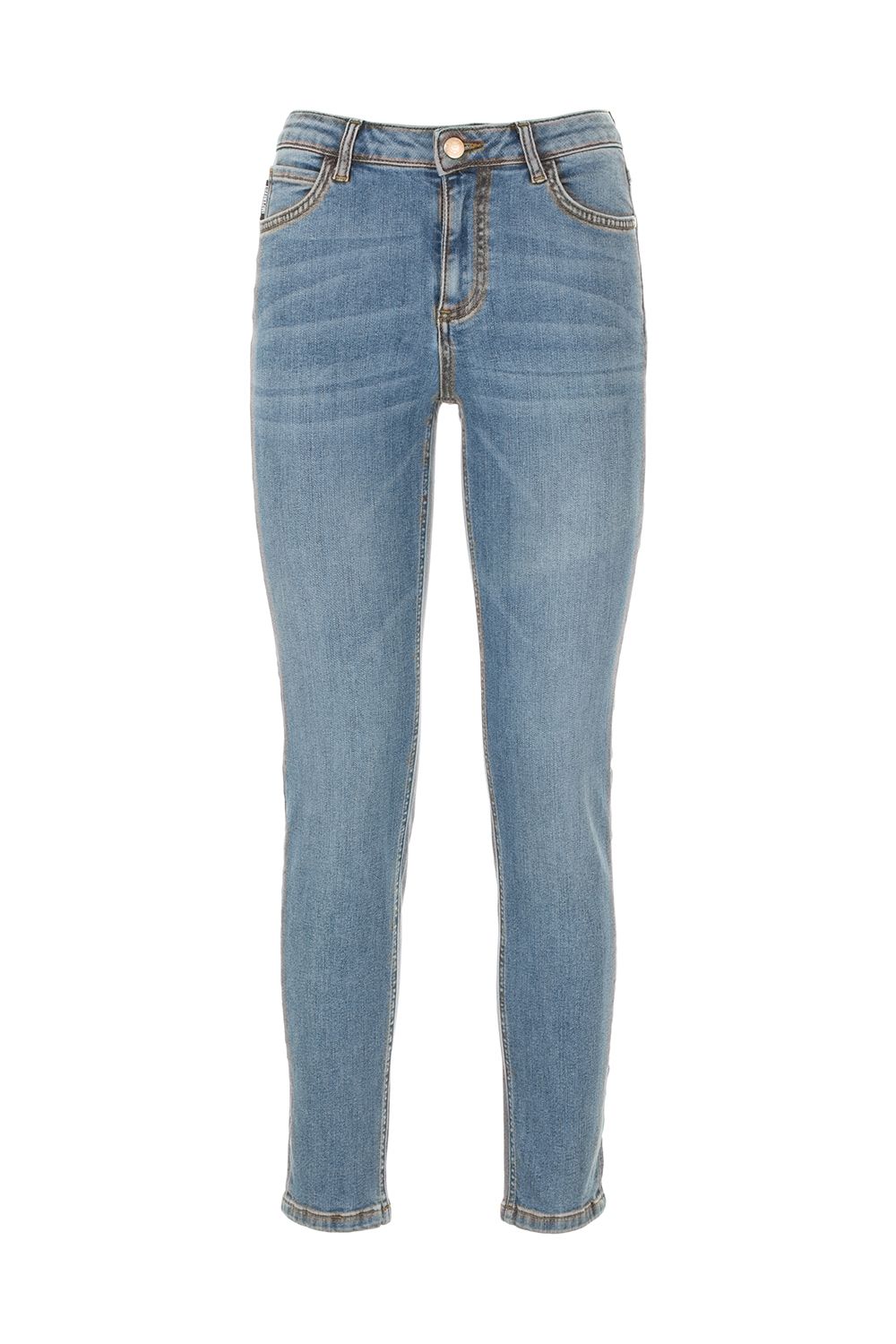 Imperfect Light Blue Cotton Women Jeans