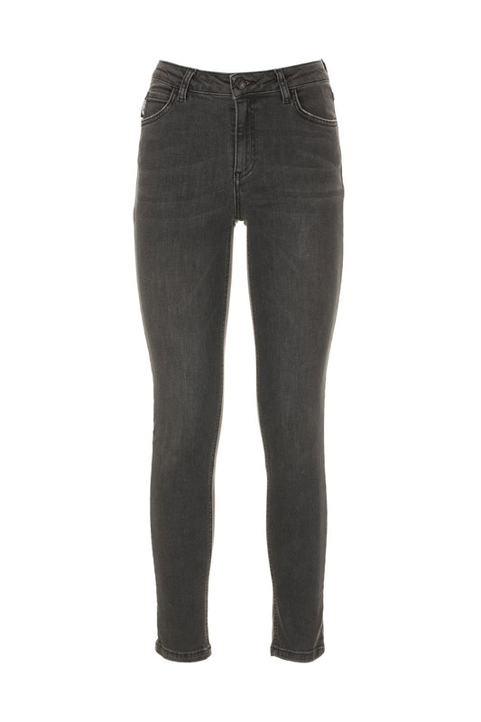 Imperfect Gray Cotton Women's Jeans