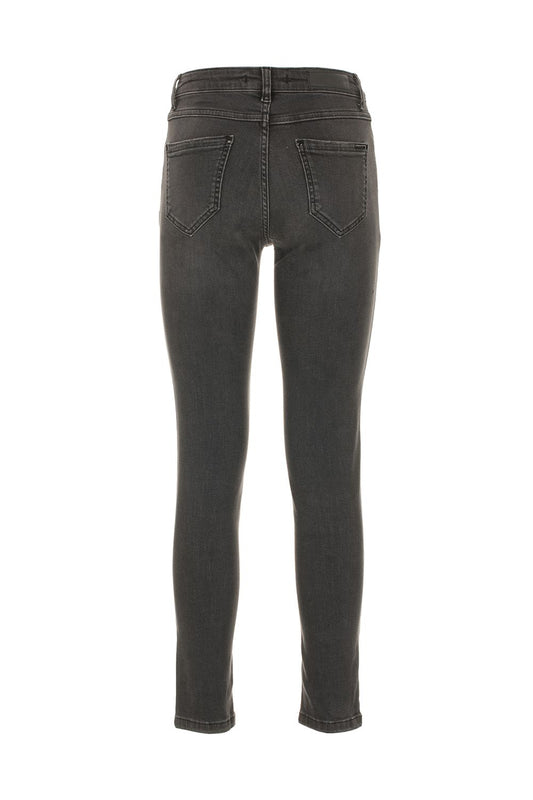 Imperfect Gray Cotton Women's Jeans