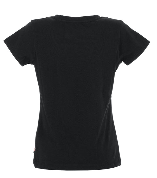 Fred Mello Black Cotton Women T-Shirt