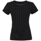 Imperfect "Black Cotton Women T-Shirt"