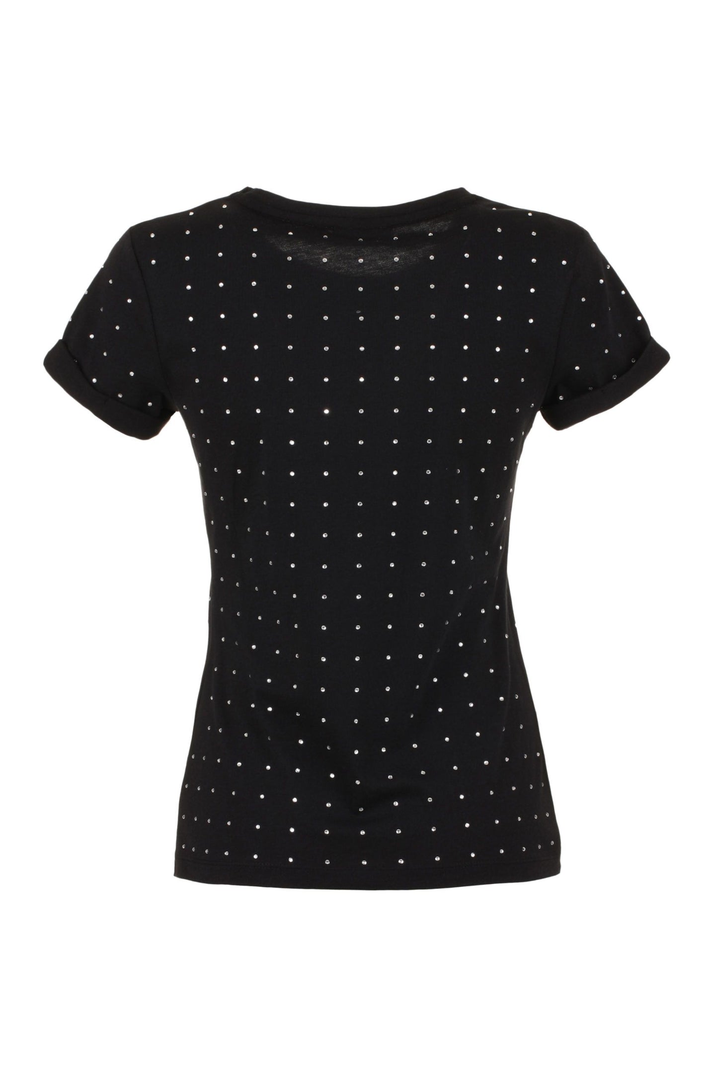 Imperfect "Black Cotton Women T-Shirt"