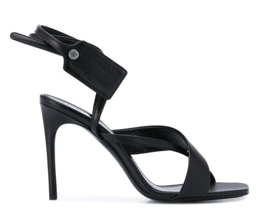 Off-White Chic Black Decollete Leather Pumps