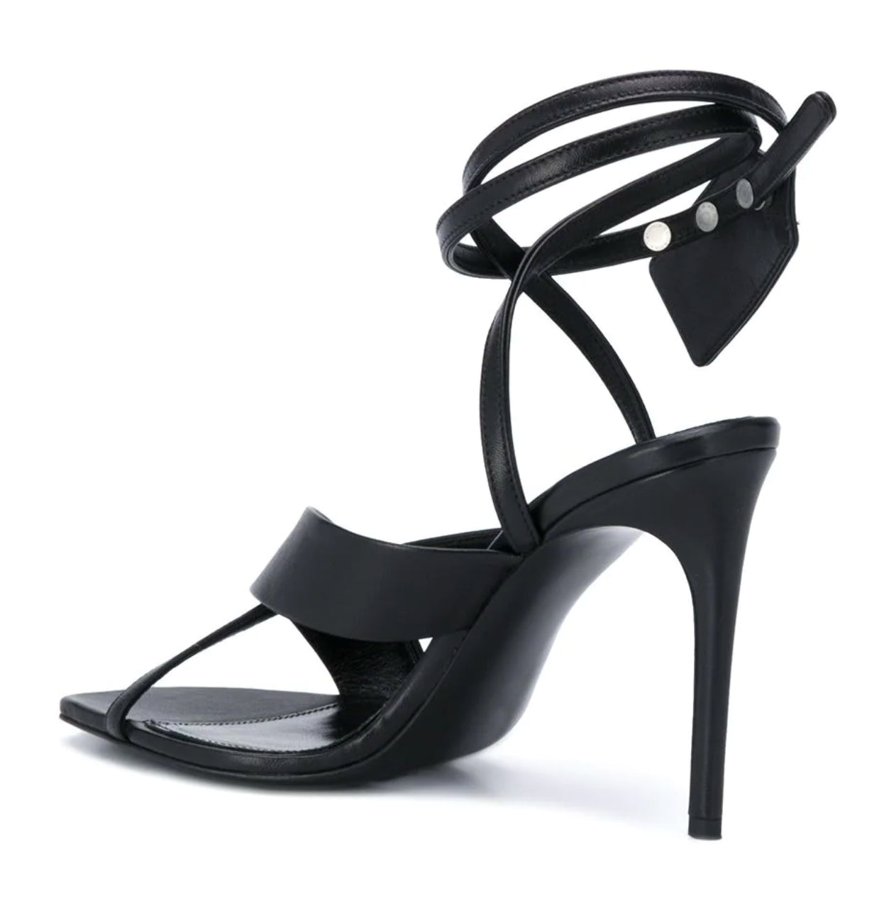 Off-White Chic Black Decollete Leather Pumps