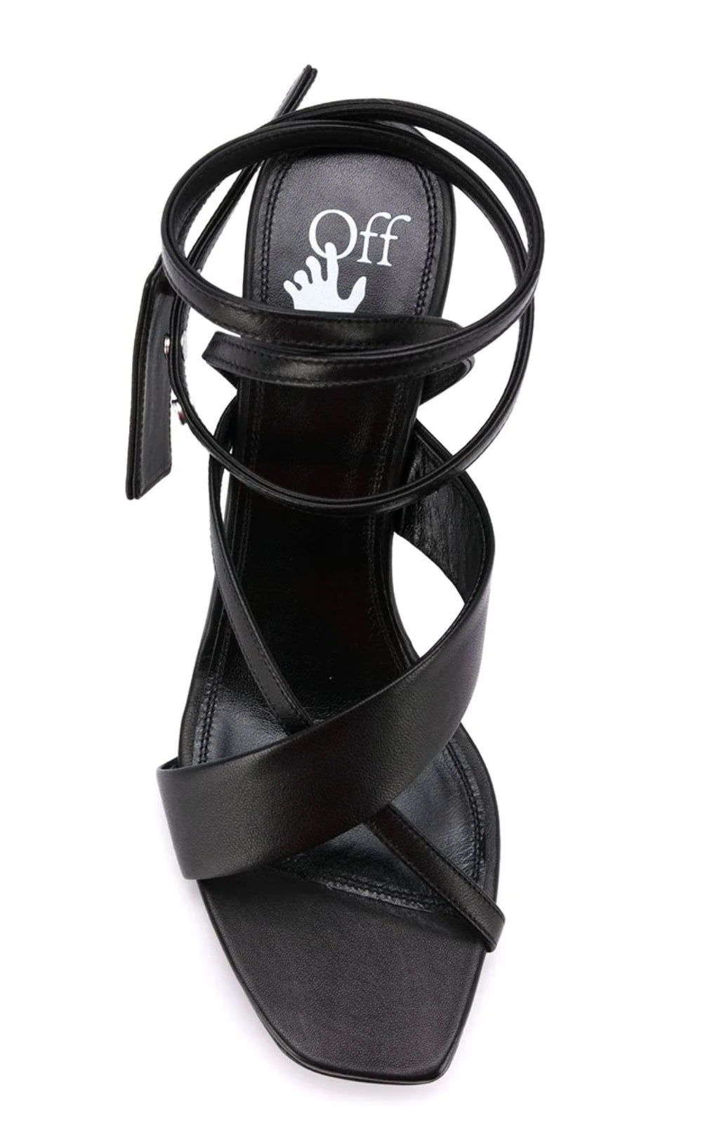 Off-White Chic Black Decollete Leather Pumps