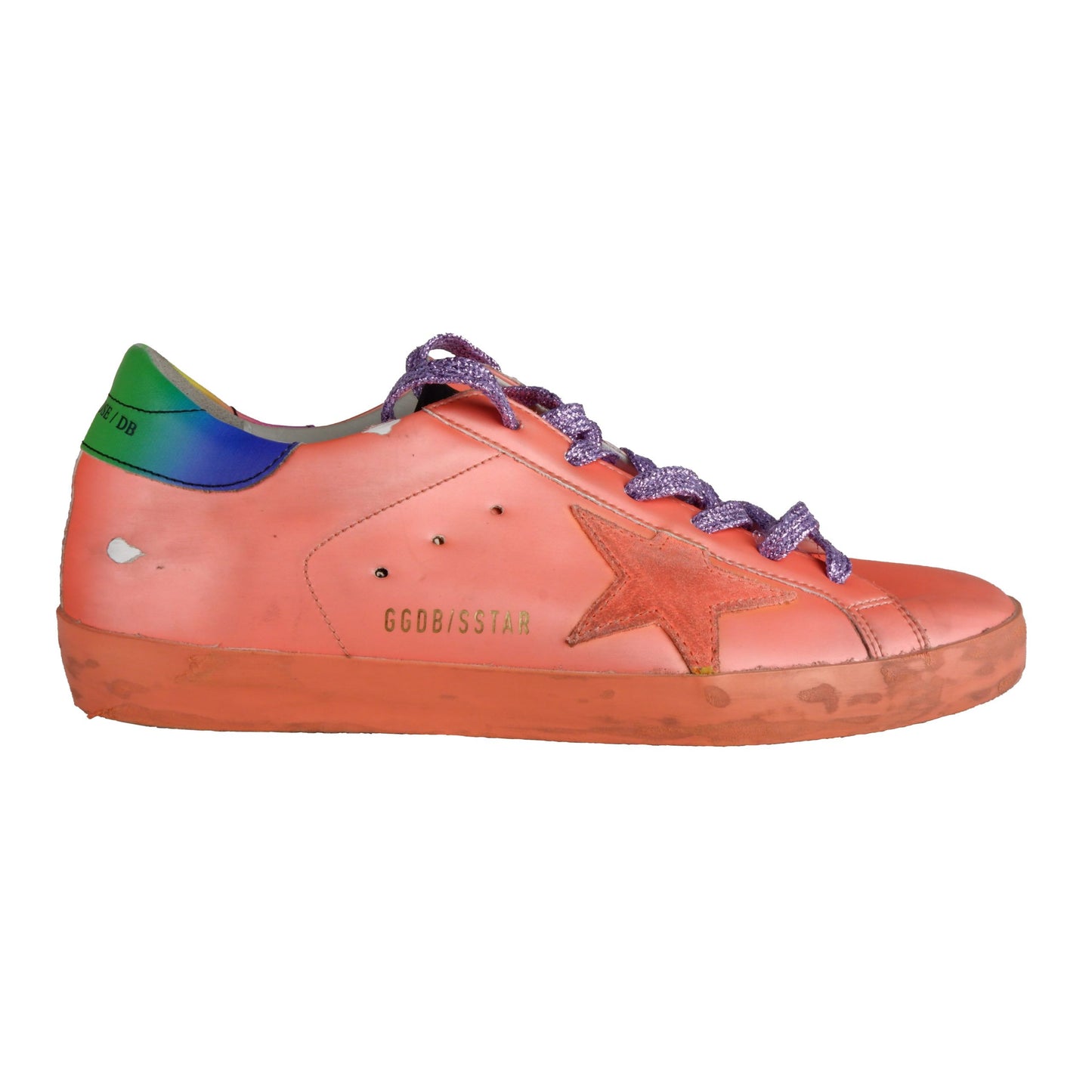 Golden Goose Orange Leather Women Sneaker