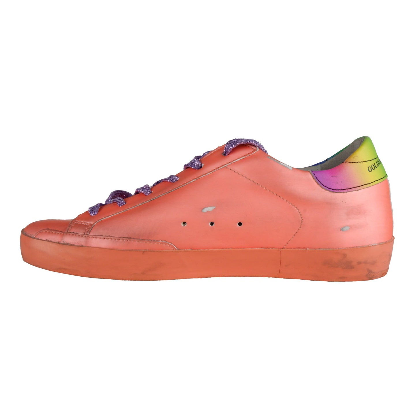 Golden Goose Orange Leather Women Sneaker