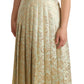 Dolce & Gabbana Elegant Jacquard Midi A-Line Dress