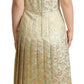 Dolce & Gabbana Elegant Jacquard Midi A-Line Dress