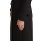 Dolce & Gabbana Elegant Wool-Cashmere Blend Coat in Black Gray