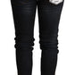 Acht Chic Blue Washed Skinny Low Waist Jeans