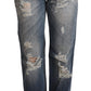 Acht Authentic Mid Waist Baggy Denim Jeans