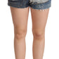 Dolce & Gabbana Elegant High-Waisted Blue Denim Shorts