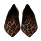 Dolce & Gabbana Chic Leopard Print Cotton Loafers