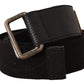 Costume National Elegant Cotton-Leather Blend Fashion Belt