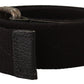 Costume National Elegant Cotton-Leather Blend Fashion Belt