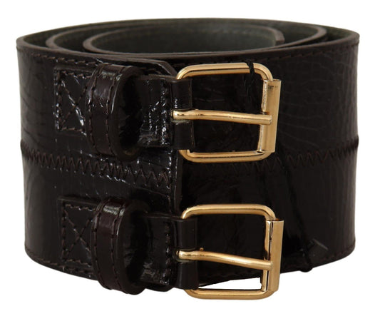 GF Ferre Elegant Brown Leather Fashion Belt