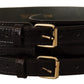 GF Ferre Elegant Brown Leather Fashion Belt