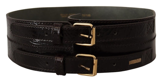 GF Ferre Elegant Brown Leather Fashion Belt