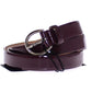 Dolce & Gabbana Elegant Purple Leather Belt - Italian Elegance