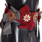 Dolce & Gabbana Crystal-Embellished Red Silk-Cotton Belt