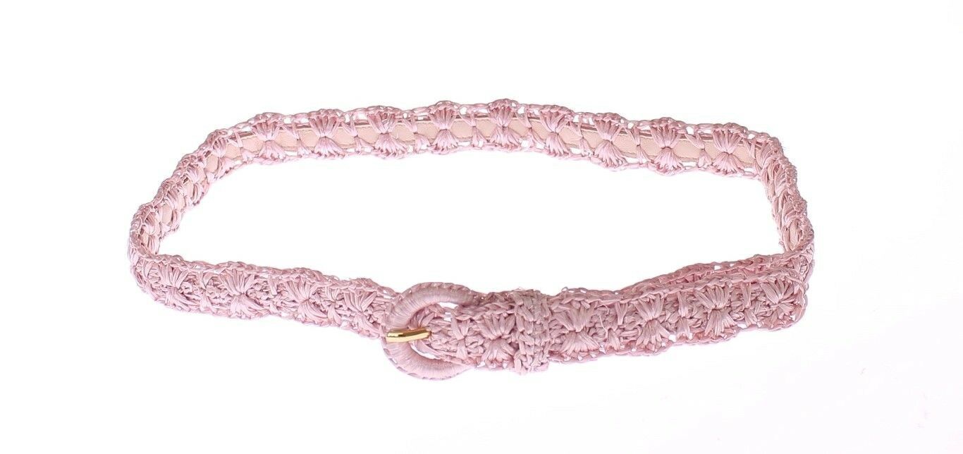 Dolce & Gabbana Elegant Pink Viscose Women's Belt - Made in Italy