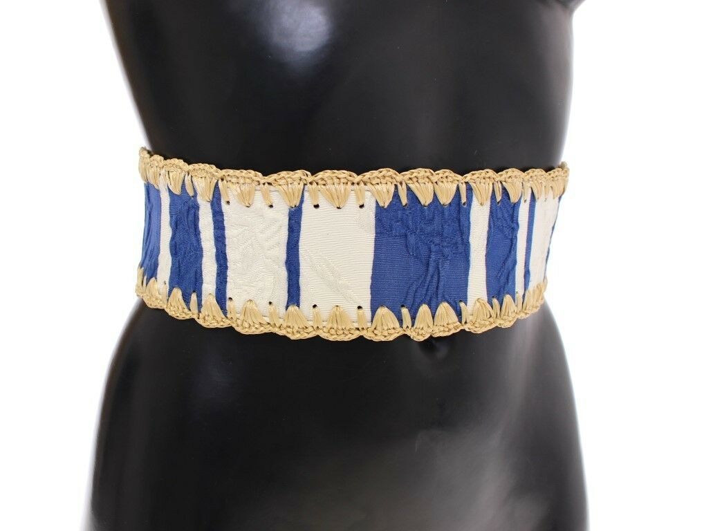 Dolce & Gabbana Exquisite Woven Corset Waist Belt