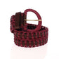 Dolce & Gabbana Elegant Purple Waist Belt