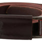 Costume National Elegant Brown Leather Fashion Belt