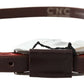 Costume National Elegant Brown Leather Fashion Belt