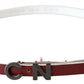 Costume National Chic Maroon Leather Fashion Belt