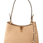 Versace Elegant Nude Grainy Leather Shoulder Bag