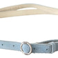 Costume National Chic Sky Blue Leather Belt - Buckle Up in Style